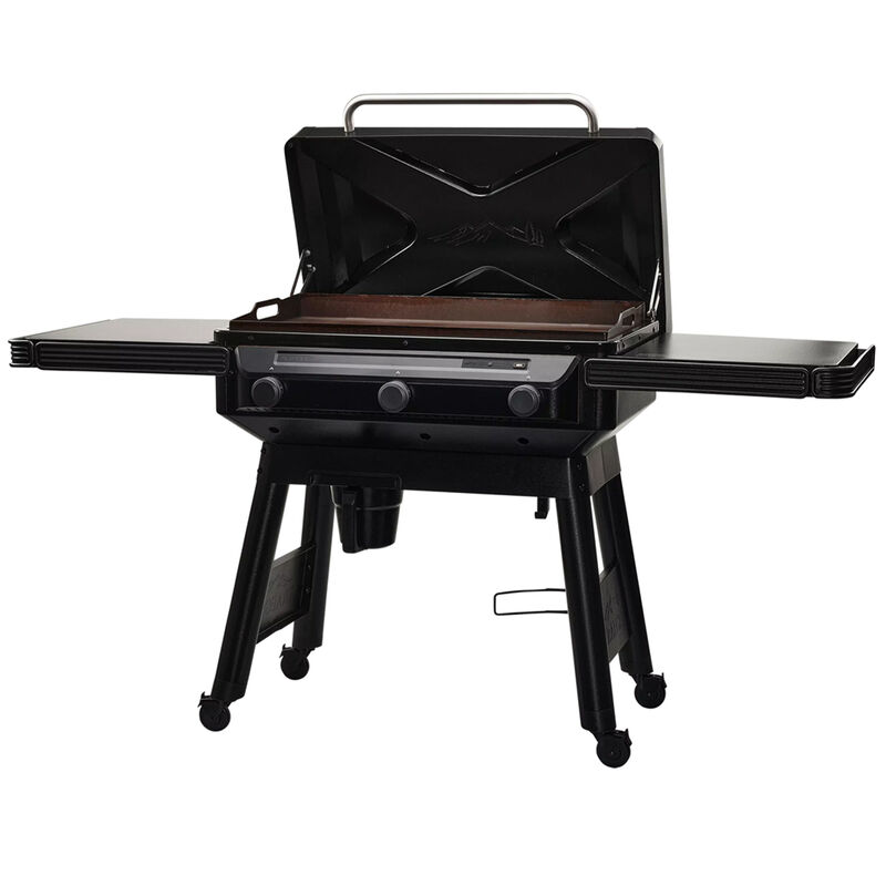 Traeger Flatrock 3-Burner Liquid Propane Gas Flat Top Griddle with Side Tables & 594 sq. in. Cooking Surface - Black, , hires