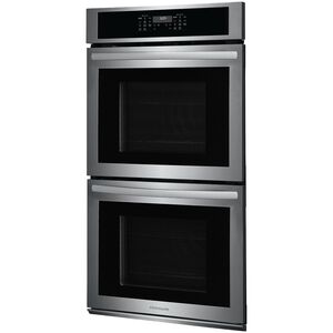 Frigidaire 27 in. 7.6 cu. ft. Top Control Electric Double Wall Oven with Standard Convection - Stainless Steel, Stainless Steel, hires