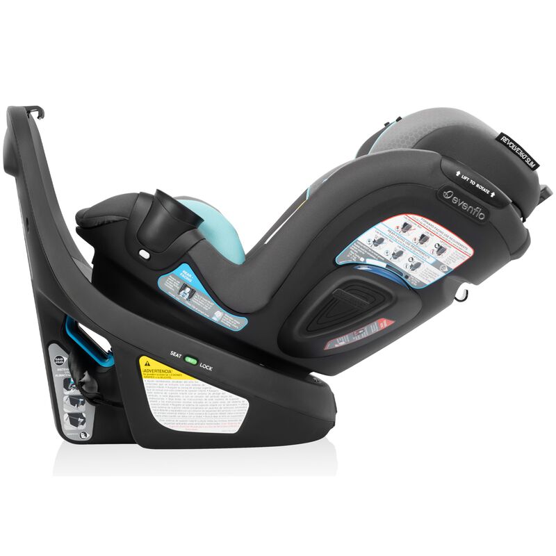 Evenflo Revolve 360 Slim 2-in-1 Rotating Car Seat - Carver Blue, , hires