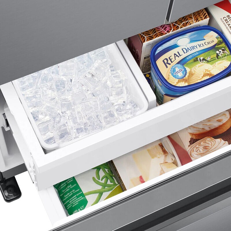 Samsung 33 in. 17.5 cu. ft. Smart Counter Depth French Door Refrigerator with Ice Maker - Stainless Steel Look, Stainless Steel Look, hires