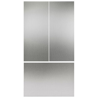 Gaggenau Handleless Door Panel for French Door Refrigerator - Stainless Steel | RA428915