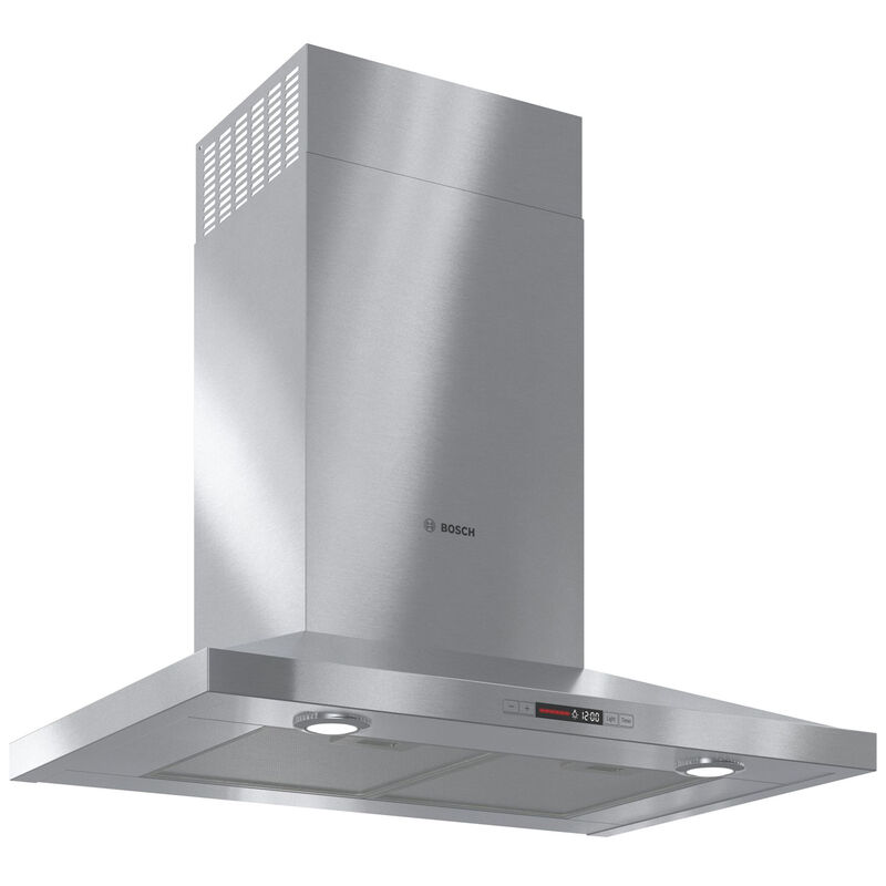 Bosch 300 Series 30 in. Convertible Chimney Style Range Hood with 300 CFM, 3 Fan Speeds & 2 LED Lights - Stainless Steel, , hires