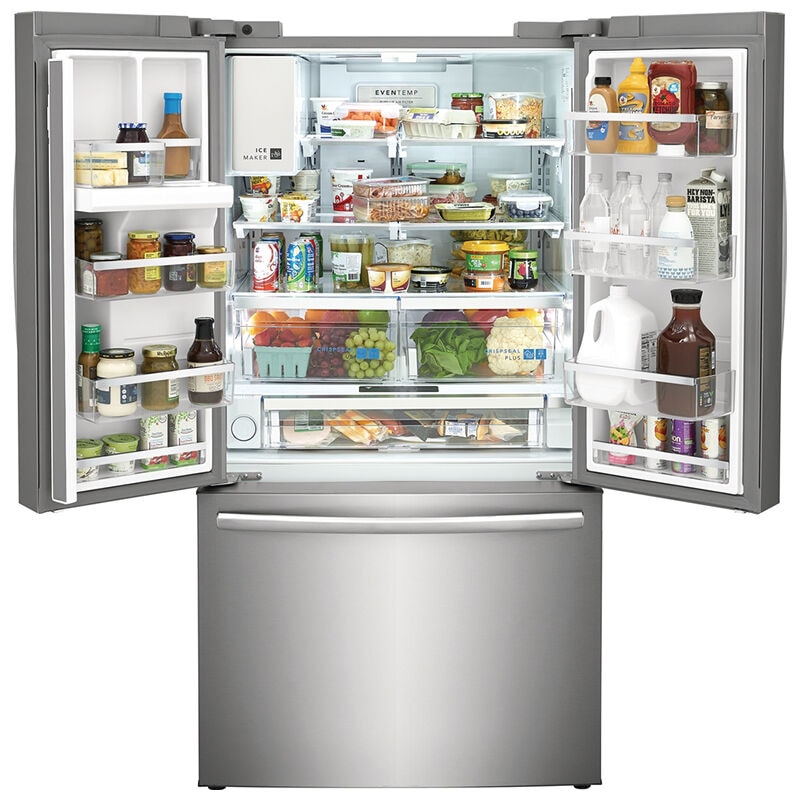 Frigidaire Gallery 36 in. 27.8 cu. ft. French Door Refrigerator with Ice & Water Dispenser - Smudge-Proof Stainless Steel, Smudge-Proof Stainless Steel, hires