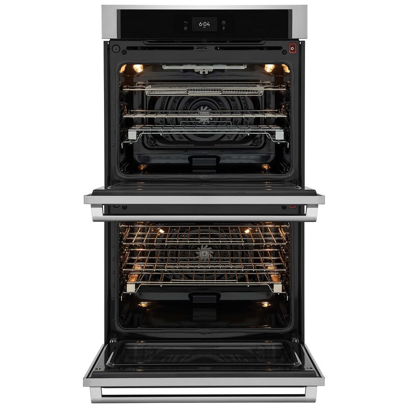 Electrolux 30 in. 10.6 cu. ft. Smart Top Control SteamElectric Double Wall Oven with Standard Convection - Stainless Steel, , hires