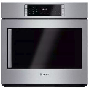 Bosch Benchmark Series 30 in. 4.6 cu. ft. Electric Wall Oven with Right Side Opening Door, Convection & Self Clean - Stainless Steel, , hires