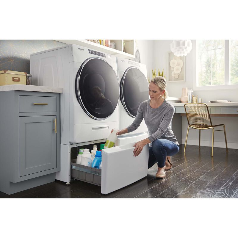 Whirlpool 27 in. 7.4 cu. ft. Stackable Ventless Electric Dryer with Heat Pump & Sensor Dry - White, , hires