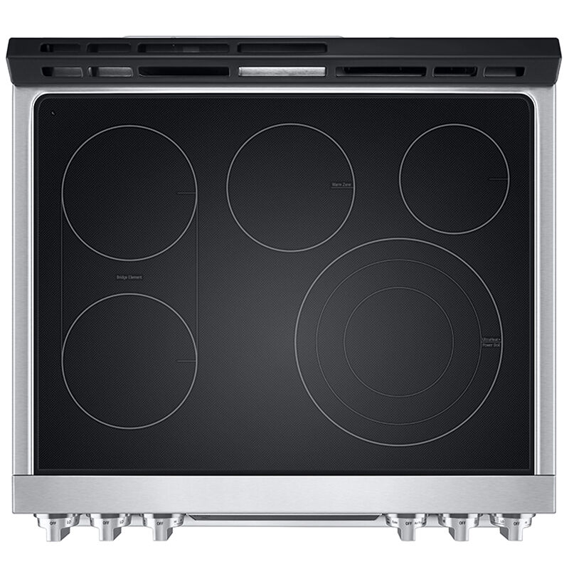 LG Studio InstaView 30 in. 6.3 cu. ft. Smart Air Fry Convection Oven Slide-In Electric Range with 5 Radiant Burners - Stainless Steel, , hires