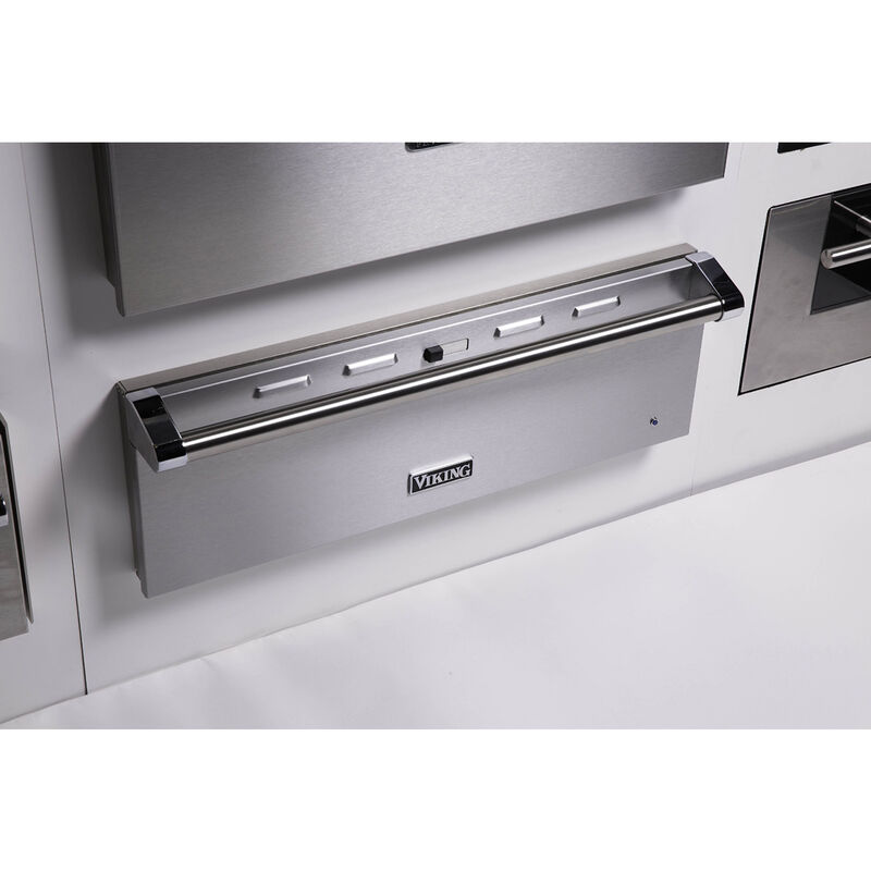 Viking 5 Series 30 in. 1.7 cu. ft. Warming Drawer with Humidity Control - Damascus Gray, , hires