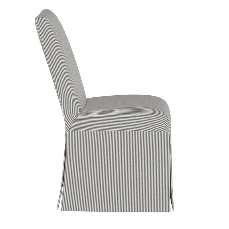 Striped dining chair slipcovers sale