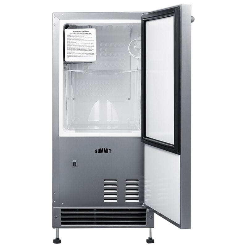Summit 15 in. Built-In Undercounter Ice Maker with 22 lb. Ice Storage - Stainless Steel, , hires