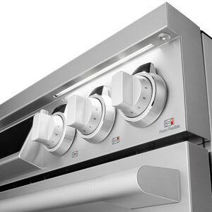 SKS 36 in. 6.3 cu. ft. Smart Air-Fry Standard Convection Steam Electric Range with 5 Induction Burners - Stainless Steel, , hires