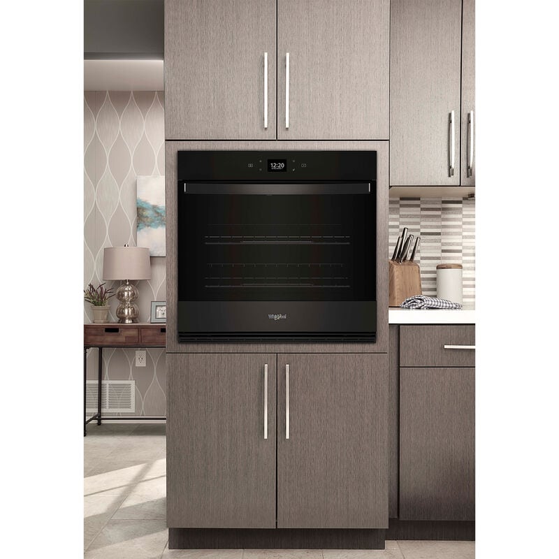 Whirlpool 27 in. 4.3 cu. ft. Smart Electric Single Wall Oven with Standard Convection - Black, Black, hires