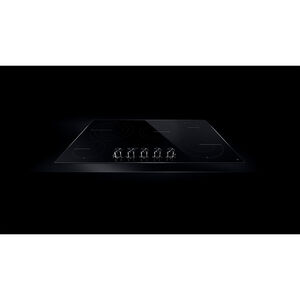 JennAir Oblivian Glass 30 in. 4-Burner Electric Cooktop with Simmer Burner & Power Burner - Black, , hires