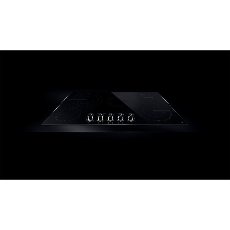 JennAir Oblivian Glass 30 in. 4-Burner Electric Cooktop with Simmer Burner & Power Burner - Black, , hires