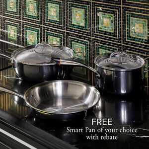 Cafe 36 in. 5-Burner Smart Electric Cooktop with Power Burner - Black, , hires