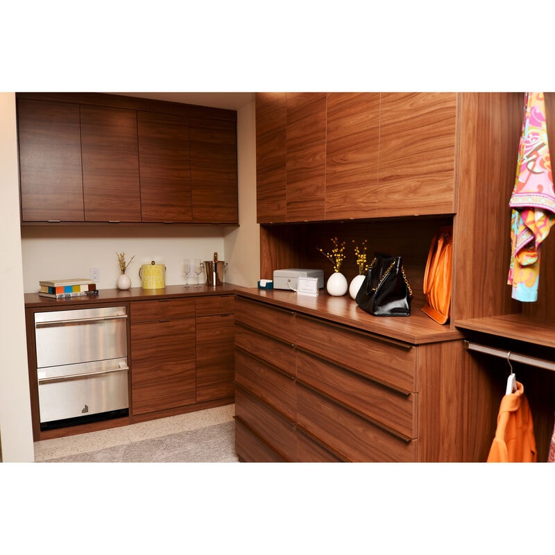 JennAir Rise 24 in. 4.7 cu. ft. Double Refrigerator & Freezer Drawer - Stainless Steel, , hires