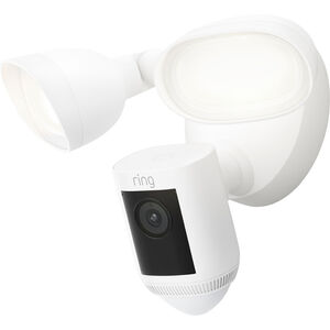Ring - Floodlight Cam Wired Pro Outdoor Wireless 1080p Surveillance Camera - White, , hires