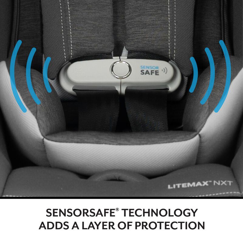 Evenflo Litemax NXT Infant Car Seat with SensorSafe - Anchor Gray, , hires