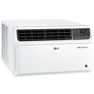 LG 10,000 BTU Smart Energy Star Window Air Conditioner with Dual Inverter, Sleep Mode & Remote Control - White, , hires