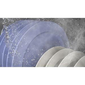 GE 24 in. Front Control Flush-Mount Dishwasher with 52 dBa Sound Level, Dry Boost & Pocket Handle - Stainless Steel, Stainless Steel, hires