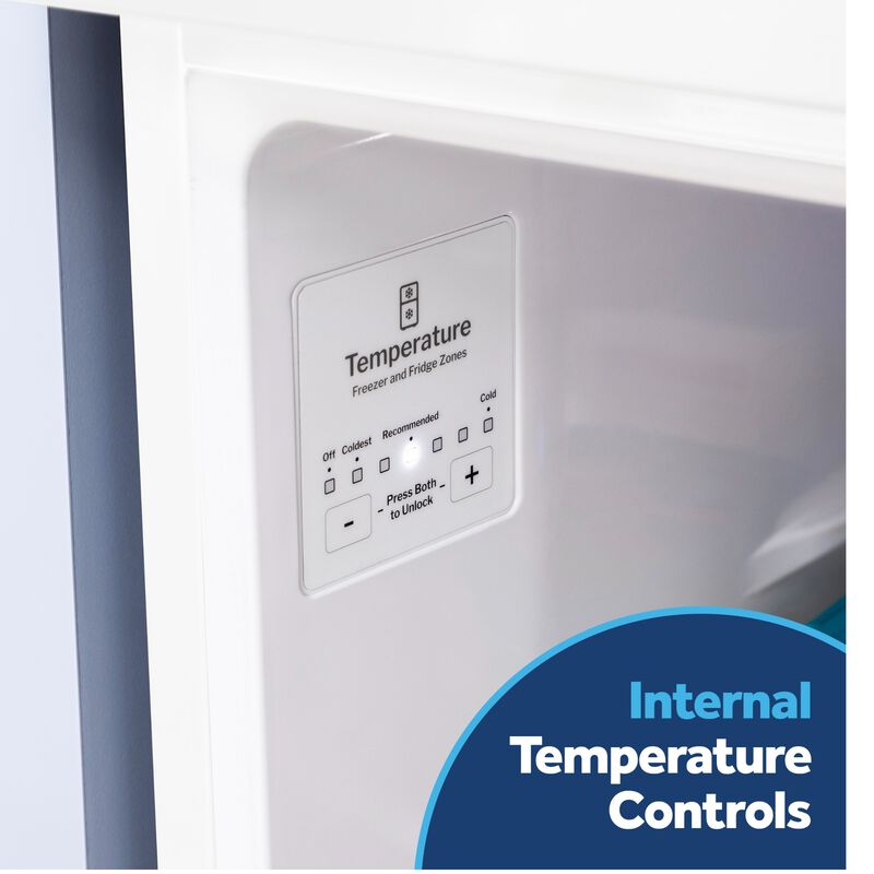 GE 30 in. 21.0 cu. ft. Garage-Ready Top Freezer Refrigerator - White, White, hires