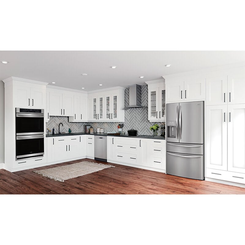 Frigidaire 36 in. Convertible Chimney Style Range Hood with 400 CFM, 3 Fan Speeds & 2 Halogen Lights - Stainless Steel, , hires