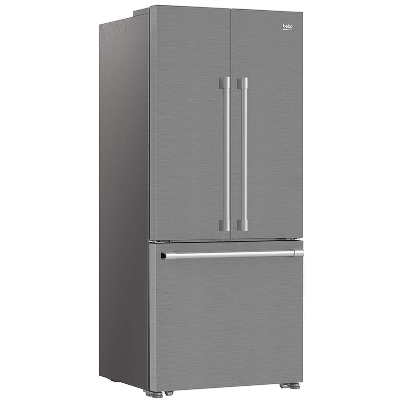 Beko 30 in. 16.0 cu. ft. Smart Counter Depth French Door Refrigerator with Ice Maker - Stainless Steel, , hires