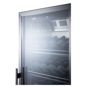 Summit 24 in. Wine Cooler with Metal Racks, Single Temperature Zone & 35 Bottle Capacity - Stainless Steel, , hires