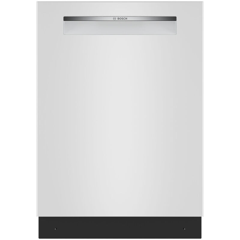 Bosch 300 Series 24 in. Top Control Flush-Mount Smart Dishwasher with 46 dBA Sound Level, 3rd-Rack, PureDry & Pocket Handle - White, , hires