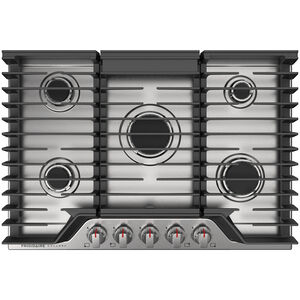 Frigidaire Gallery 30 in. 5-Burner Natural Gas Cooktop with Simmer Burner & Power Burner - Stainless Steel, Stainless Steel, hires