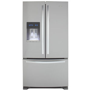 Whirlpool 36 in. 24.7 cu. ft. French Door Refrigerator with External Filtered Ice & Water Dispenser - Fingerprint Resistant Stainless, Fingerprint Resistant Stainless, hires