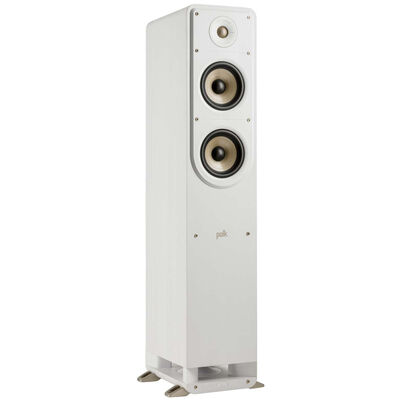 Polk Signature Elite ES50 High-Quality Compact Floor-Standing Tower Speaker - White | ES50WHITE