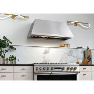 Monogram 48 in. Smart Ducted Standard Style Range Hood with 1220 CFM, 4 Fan Speeds & 1 LED Light - Stainless Steel, , hires