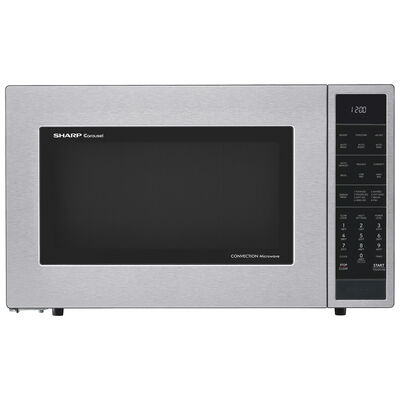 Sharp 25 in. 1.5 cu. ft. Countertop Microwave with 11 Power Levels & Sensor Cooking Controls - Stainless Steel | SMC1585KS