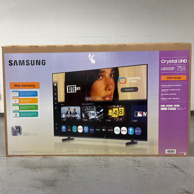 Samsung - 75" Class U8000F LED 4K UHD Smart Tizen TV (Open Box Good Condition), , hires