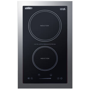 Summit 13 in. 2-Burner Induction Cooktop - Black, , hires