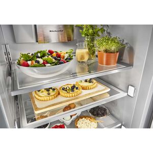 KitchenAid 48 in. 29.4 cu. ft. Built-In Counter Depth Side by Side Refrigerator with Ice & Water Dispenser - Stainless Steel with PrintShield Finish, Stainless Steel with PrintShield Finish, hires