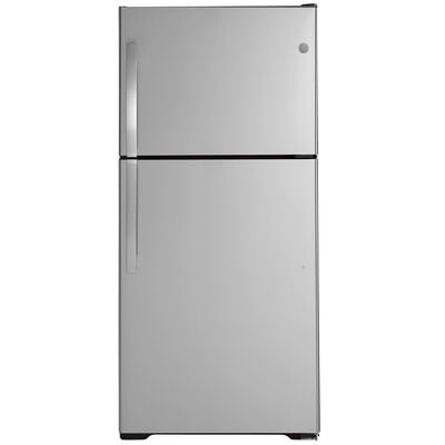 GE 30 in. 19.2 cu. ft. Top Freezer Refrigerator - Stainless Steel | GTE19JSNRSS
