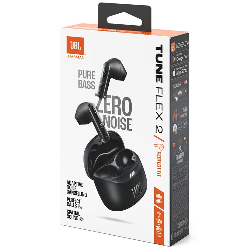 JBL TUNE FLEX 2 True Wireless Adaptive noise cancelling - Black, , hires
