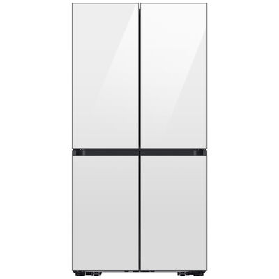 Samsung Bespoke 36 in. 22.5 cu. ft. Smart Counter Depth 4-Door Flex French Door Refrigerator with Beverage Center & Internal Water Dispenser - Custom Panel Ready | RF23DB9600AP