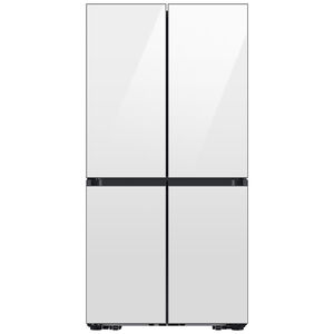 Samsung Bespoke 36 in. 22.5 cu. ft. Smart Counter Depth 4-Door Flex French Door Refrigerator with Beverage Center & Internal Water Dispenser - Custom Panel Ready, Custom Panel Required, hires
