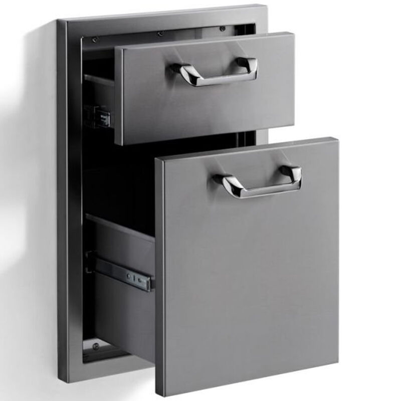 Lynx Classic 16 in. Double Access Drawers - Stainless Steel, , hires
