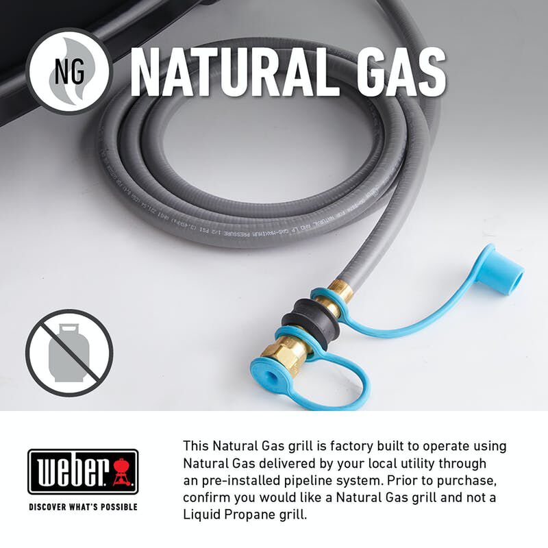 Weber Genesis E-435 4-Burner Natural Gas Grill with Side Burner & Sear Burner - Black, , hires
