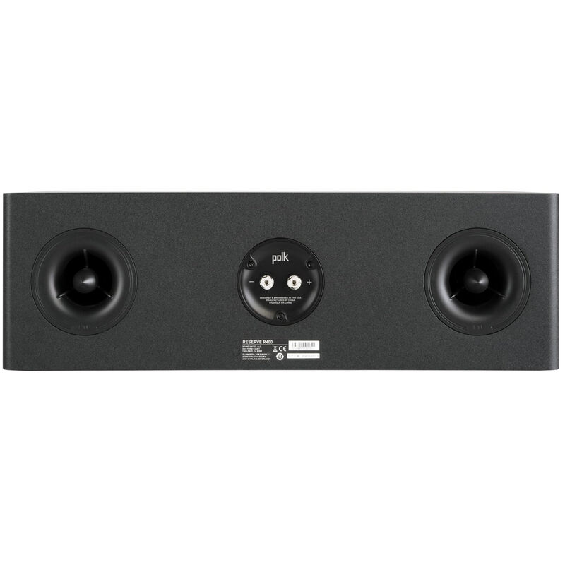 Polk Reserve R400 Premium High Performance Center Channel Speaker - Black, Black, hires