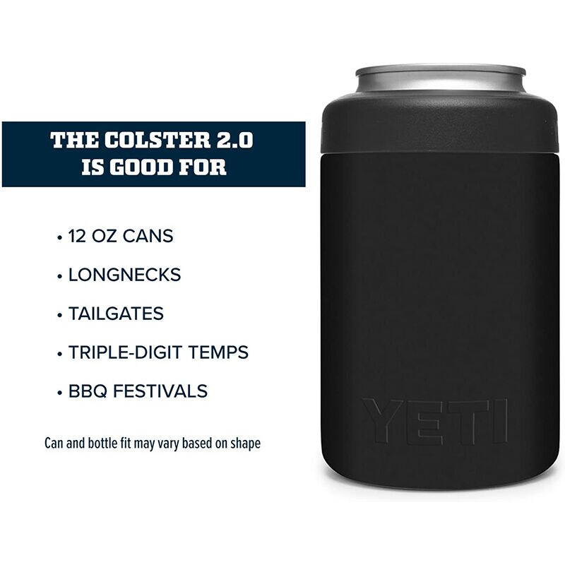 YETI Rambler 12 oz Colster Can Insulator - Black, Yeti-Black, hires