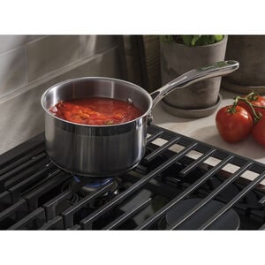 GE 36 in. 5-Burner Natural Gas Cooktop with Simmer Burner & Power Burner - Black, Black, hires