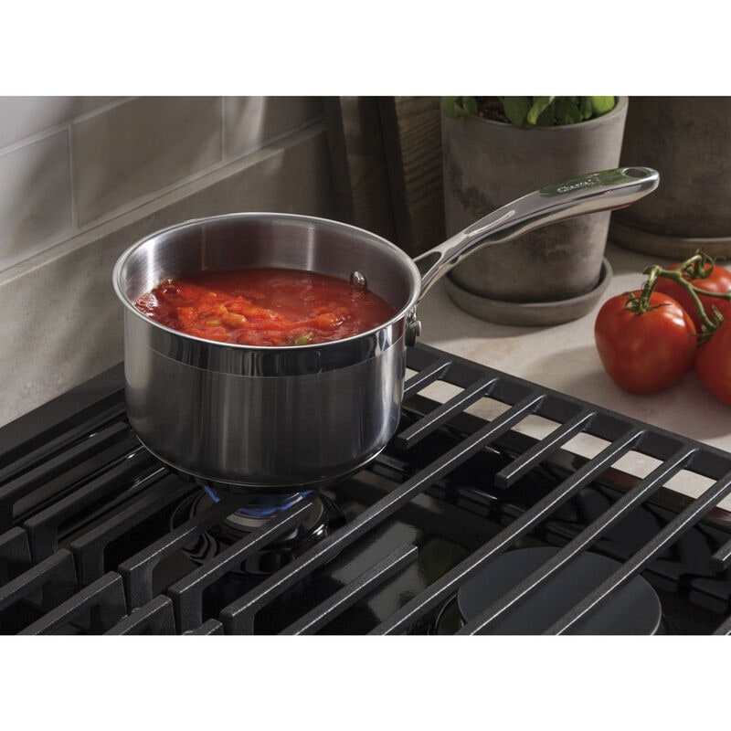 GE 36 in. 5-Burner Natural Gas Cooktop with Simmer Burner & Power Burner - Black, Black, hires