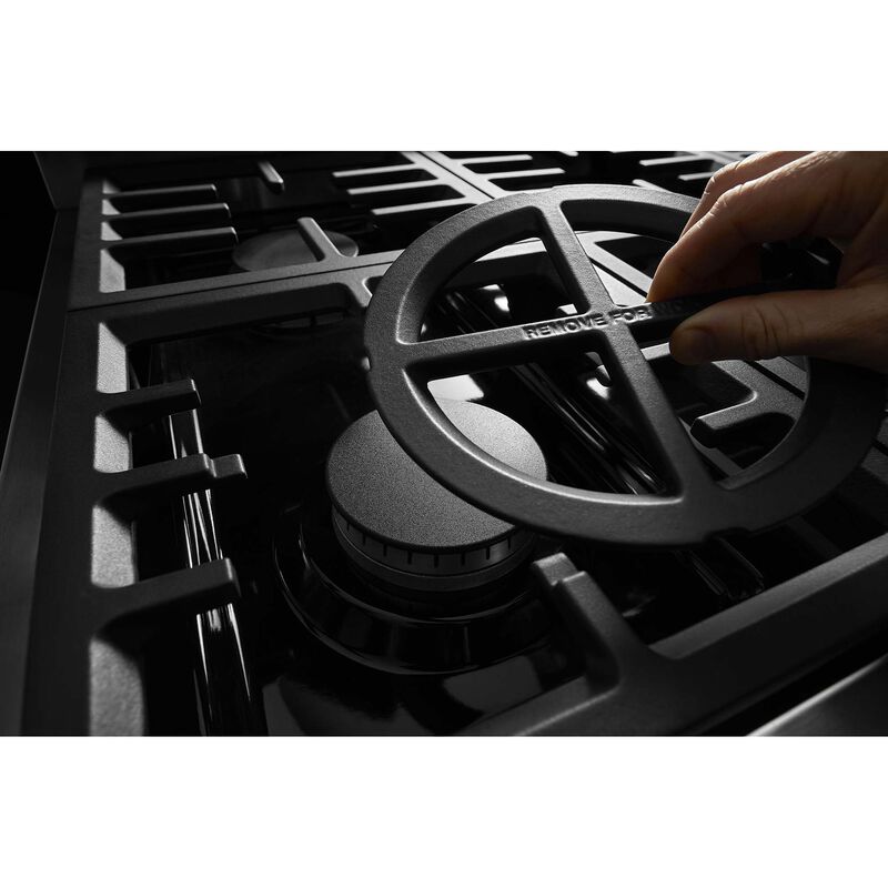 KitchenAid 48 in. 6-Burner Natural Gas Rangetop with Griddle, Simmer Burner & Power Burner - Stainless Steel, , hires