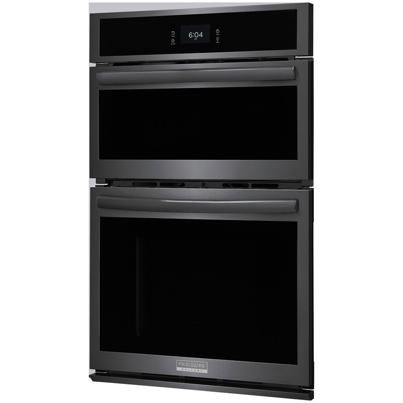 Frigidaire Gallery 27 in. 5.5 cu. ft. Steam Electric Microwave/Wall Oven Combo with True European Convection - Black Stainless, Black Stainless, hires