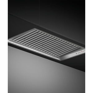 Fisher & Paykel Series 9 36 in. Ducted Standard Style Range Hood with 1100 CFM, 5 Fan Speeds & 1 LED Light - Stainless Steel, , hires